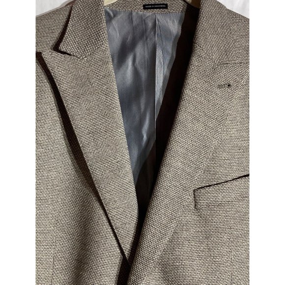 Joseph Abboud JOE Men's Two Button Gray Textured Slim Blazer Sport Coat Size 46R - Picture 3 of 16